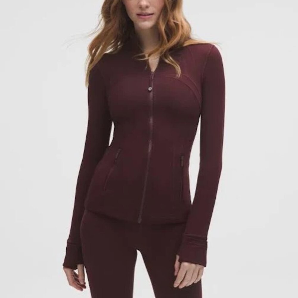 Lululemon Align Jacket in Dark Red